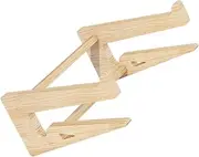 TEHAUX 1Pc Wooden Laptop Stand Elevated Rack for Notebook Computers Ergonomic Height Compatible with Laptops Durable Smooth