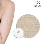 100 Pack Of Freestyle Libre 3 Adhesive Fixation Waterproof Sensors For Skin-friendly Application