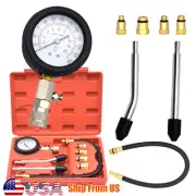 Cylinder Compression Tester Gasoline Engine Gauge Tool Kit for Car Motorcycle (for: Fiat)
