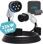 22kW 32A Type 2 to Type 2 EV Charging Cable, 10M Portable Type 2 EV Charger Cab
