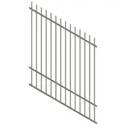ProtectorAl 0350-1200W x 1500H Pale Eucalypt Picket Top Pool Fence Panel Raked 16-30º