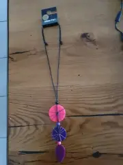 TS Taking Shape Threaded Bead Long Necklace