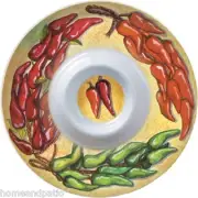 Merritt Adobe Chili 13" Heavy Duty Melamine Chip & Dip/Veggie Dip Plate