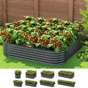 9 In 1 Green Fingers Raised Garden Bed Modular Planter Box 40CM height