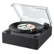 Fully Automatic Record Player, Bluetooth Belt Drive Vinyl Turntable, Black