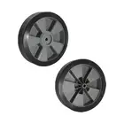 2 Pieces Grill Wheel Caster Wheel Garden Sandproof Dustproof Hole Diameter 1.1cm