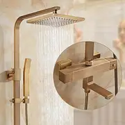 Shower Faucet,Shower Set Set Handshower Included Pullout Rainfall Shower/Traditional Brass Wall Mounted Ceramic Valve Bath Shower Mixer Taps