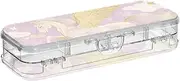 Yoogain Cartoon Cute Purple Romantic unicorns Clear Pencils Box Double Deck Pens Case Boxes For Stationery Supplies With Lid