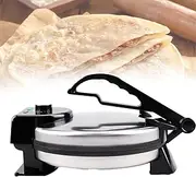 Roti Maker, 2000W Tortilla Press with Non-Stick Cooking Plates, Electric Chapati Maker with Temperature Control 120-200℃ and Temp Indicator Light for Homes, Restaurants, Dessert Stores