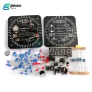 Electronic Digital Clock DIY Kit Rotating LED Flowing Clock parts Learning Board