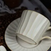 在飛比找Yahoo!奇摩拍賣優惠-掛耳咖啡專用杯小眾設計師杯子小號高顏值ins陶瓷復古早餐牛奶