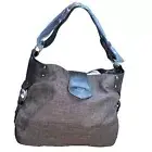 MATT & NAT PURSE SAMSARA BROWN VEGAN LEATHER PEBBLED CANVAS HANDBAG