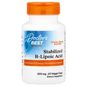 Doctor's Best, Stabilized R-Lipoic Acid , 200 mg, 60 Veggie Caps