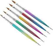 OATIPHO 5PCS Double Ended Nail Art Pen Set Durable Manicure Tool Gradient Design for DIY Nail Art Versatile UV Gel Dotting Pens Compact Reusable