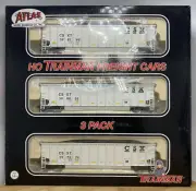 New Atlas Trainman HO Scale CSXT 3-Pack #1 Aluminum Coal Gondola with Load