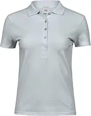[Tee Jays] Womens/Ladies Luxury Stretch Polo Shirt (UK Size: L) (Ice Blue)