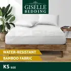 Giselle Water-resistant Mattress Protector Bamboo Fibre King Single Fully Fitted