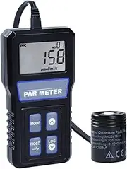 High Performance IP68 Waterproof Sensor Digital Full-Spectrum Reef Tank PAR Meter Photosynthetic Activity Record Data Hold for Homes, Agriculture, Warehouse