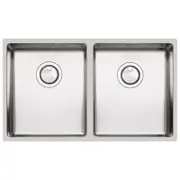 Barazza 400 X 340 Double Bowl - Stainless Steel