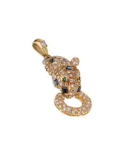 Adler 18K 2.40 ct. tw. Diamond & Panther Pendant Necklace (Authentic Pre-Loved)