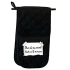 Out Of My Mind Back In 5 Minutes - Novelty Mitt Oven Gloves Kitchen BBQ Mitts