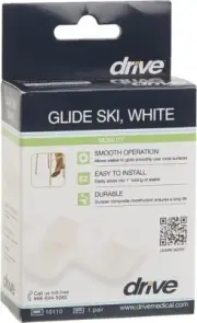Drive Medical Walker Ski Glides Easily Maneuvers Over Surfaces 1 Pair 6 Pack
