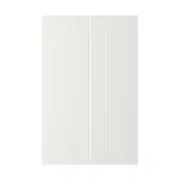 STENSUND 2-p door f corner base cabinet set, white, 25x80 cm