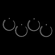 HALLMERS 4X 43mm Clockwise Gradient Dial Decal Control Panel Labels (White Print Clear Adhesive) Replacement Oven Sticker Cooktop Gas Induction Hob Burner Knob