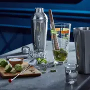 New In Box Libbey Glass 9-piece Mixologist Set Bartender Cocktail Kit Great Gift