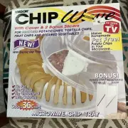 Emson Chip Wave Microwave Chip Tray Vegetables Dried Fruit Cover & Slicer 1996