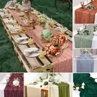Decoration Runner Lightweight Runner Style Wedding Party Runner Gauze for Prom