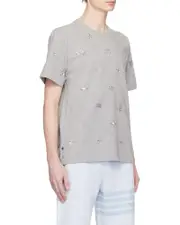 Thom Browne Jersey Nautical Short Sleeve T-Shirt 4 light gray