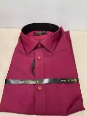 WHITE HOUSE MEN MAROON FULL SLEVES FORMAL SHIRT