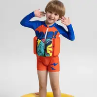 在飛比找蝦皮購物優惠-兒童浮力泳衣男童浮力泳衣長袖平角褲兒童、嬰幼兒連體泳衣