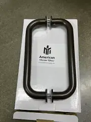 American Shower Glass 8" Oil Rubbed Bronze Shower Handle Tubular Pull