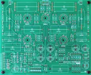 E88CC + ECC83 Tube Preamplifier Bare PCB +PSU PCB Base On CAT SL1 Circuit
