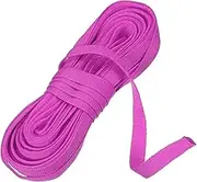 uxcell 10 Yards Corset Boning Casing, 3/8"(10mm) Nylon Plush Boning for Sewing, Bra Cover Casing Elastic Band Tape for Lingerie Wedding Bridal Gown Dress, Rose Red