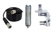 CB,HAM RADIO ANTENNA RG58 9FT COAX CABLE,RV1 MIRROR MOUNT, SPRING COMBO