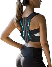 Posture Corrector for Women and Men, Back Brace Fully Adjustable & Comfy, Support Straightener for Spine, Back, Neck, Clavicle and Shoulder, Improves Posture and Pain Relief