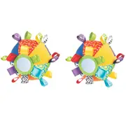 2x Playgro Loopy Loops Ball Soft Baby Interactive Activity Rattle Toy 3m+