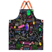 Adjustable Cross-Back Apron for Men & Women with Pockets - Chef, Bar and Neon