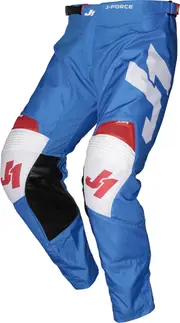 Just1 J-Force Terra Motocross Pants, white-red-blue, Size 54 for Men White Red Blue