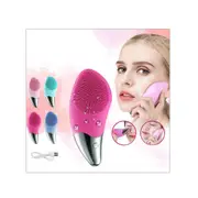 Silicone Electric Face Cleansing Brush Facial Skin Cleaner Cleaning Massager