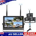 7" Digital Wireless Quad DVR Monitor 3x Reverse Backup Camera 12-24V Truck Bus