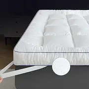 WhatsBedding 3 Inch Memory Foam Mattress Topper Twin Size, with 3D Bubble Mattress Pad Cover, Soft Quilted 100% Cotton Layer for Back Pain, White(39"x75")