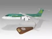 BAe 146-300 Aer Lingus Desk Wood Airplane New Model Small Scale 1/100