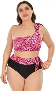 Women Bikinis Plus Size Swimsuit Set High Waist Big Swimwear Beachwear Swimsuits