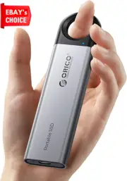 1TB External SSD 1050MB/S Portable Solid State Drive USB C&A Cable Storage C10