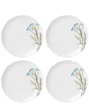 Lenox Set of 4 Wildflowers Dinner Plates NoSize White