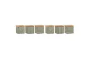 2x Ladelle Orion Designed Premium Coffee/Tea Storage Canister Assorted Green